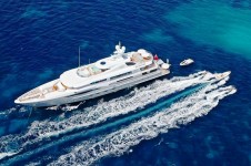 Yacht Imagine - From Helicopter with water toys
